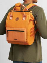 Adventurer Medium - Personaliseerbare Rugzak Cabaia Oranje adventurer BAGS-vue-porte