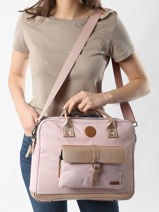 Documententas 1 Compartiment Met 15" Laptopvak Cabaia Roze laptop MESS-vue-porte