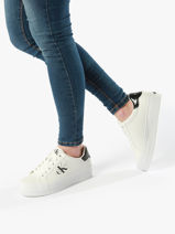 Sneakers Uit Leder Calvin klein jeans Wit women 139301W-vue-porte