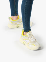Sneakers Uit Leder Calvin klein jeans Wit women 89102X-vue-porte