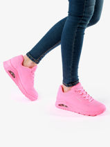 Uno Stand On Air Sneakers Skechers Roze women 73690-vue-porte