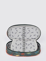 Pennenzak 1 Compartiment Retro Cameleon Groen retro PBREPLUM-vue-porte