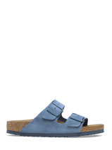 Slippers Uit Leder Birkenstock Blauw accessoires 1026820