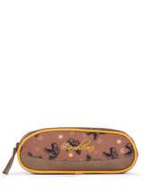 Pennenzak 2 Compartimenten Cameleon Bruin vintage urban PBVBTROU