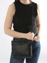 Cross Body Tas Napoli Leder Nathan baume Bruin n city 2-vue-porte