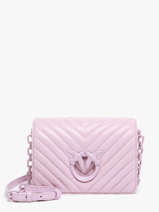 Cross Body Tas Love Bag Quilt Leder Pinko Roze love bag quilt A0VM