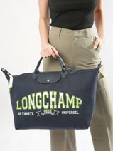 Longchamp Le pliage universit Longchamp Blauw-vue-porte