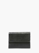 Portefeuille Leder Biba Zwart wallet TOT1L
