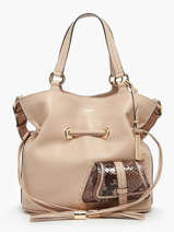 Bucket Bag M Premier Flirt Python Leder Lancel Beige premier flirt A10529