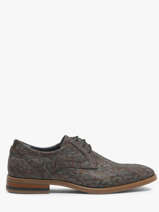 Stadsschoenen Otis Uit Leder Bull boxer Grijs men 982B