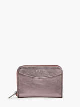 Portemonnee Leder Etincelle Irisée Etrier Roze etincelle irisee 74701
