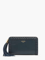 Compacte Portefeuille Premier Flirt Leder Lancel Blauw premier flirt A11136