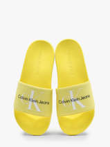 Slippers Calvin klein jeans Geel accessoires 1030LJ