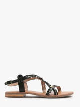 Open Sandalen Uit Leder Les tropeziennes Zwart women HOMONGO