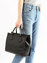 Handtas M Jour Leder Lancel Groen jour A12996-vue-porte