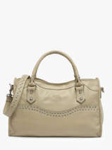 Handtas Glam Leder Basilic pepper Beige glam BGLA22