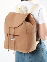 Rugzak Eliot Katoen Hindbag Bruin best seller ELIOT-vue-porte