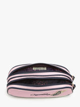 Pennenzak 2 Compartiments Cameleon Roze vintage family boulanger TROU-vue-porte