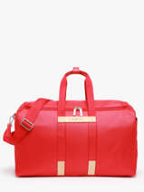 Weekendtas No Partance Polyester En Leder Lancel Rood neo partance A12974