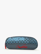 Pennenzak Kind 2 Compartimenten Cameleon Blauw actual TROU