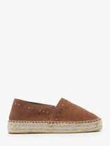 Espadrilles Uit Leder Colors of california Bruin accessoires HCESPA10