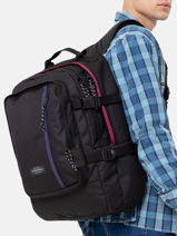 Rugzak 2 Compartimenten Eastpak Zwart pbg core series PBGA5BEW-vue-porte