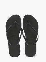 Teenslippers Slim Glitter Ii Havaianas Zwart accessoires 4146975F