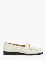 Mocassins Uit Leder Inuovo Wit women B01002