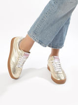 Sneakers Risy Uit Leder Semerdjian Goud women RISYA135-vue-porte
