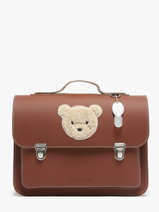 Boekentas Teddy Leder Own stuff Bruin preschool 14TEDDY