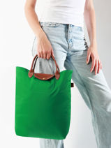 Longchamp Le pliage original Handtas Bruin-vue-porte