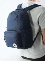 Rugzak 1 Compartiment Converse Blauw basic 10007271-vue-porte