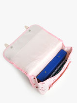 Boekentas 1 Compartiment Kidzroom Veelkleurig lisbon secret garden 4036-vue-porte