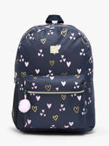Pennenzak 1 Compartiment Milky kiss Blauw heart of gold 4416