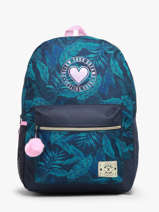 Boekentas Op Wieltjes 2 Compartimenten Milky kiss Blauw follow your dreams 4424