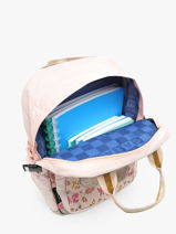 Rugzak 1 Compartiment Caramel et cie Roze boheme FI-vue-porte