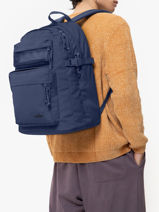 Rugzak 1 Compartiment Met 16" Laptopvak Eastpak Blauw double casual EK0A5BIT-vue-porte