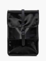 Backpack Mini - Rugzak 1 Compartiment Met 13" Laptopvak Rains Zwart city 13020