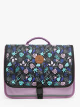 Boekentas 2 Compartimenten Cabaia Violet school S