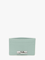Longchamp Le roseau Kredietkaarthouder Blauw-vue-porte