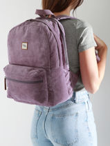 Rugzak 2 Compartimenten Basilic pepper Violet delhi BDEH02-vue-porte