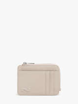 Portemonnee Met Kaarthouder Leder Nathan baume Beige original n 217N