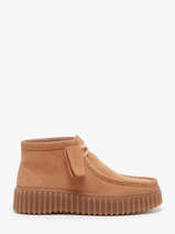 Derby Veterschoenen Torhill Moss Uit Leder Clarks Beige women 26179359