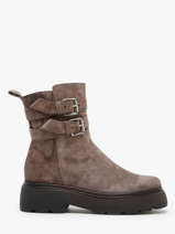 Enkellaarsjes Uit Leder Mjus Grijs women L44201