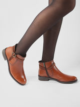 Enkellaarsjes Tierra Uit Leder Dorking Bruin theme D8003-vue-porte