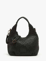 Cross Body Tas Parma Leder Basilic pepper Zwart parma BPAR03