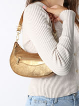 Schoudertas Nine Leder Milano Goud nine NI24061-vue-porte