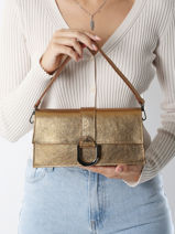 Schoudertas Nine Leder Milano Goud nine NI24066-vue-porte