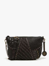 Cross Body Tas Heritage Leder Biba Zwart heritage CAE1L