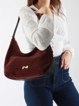 Schoudertas Carrie Su�de Leder Nathan baume Zwart vogue 1-vue-porte